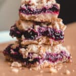 Gluten free blueberry oat bars